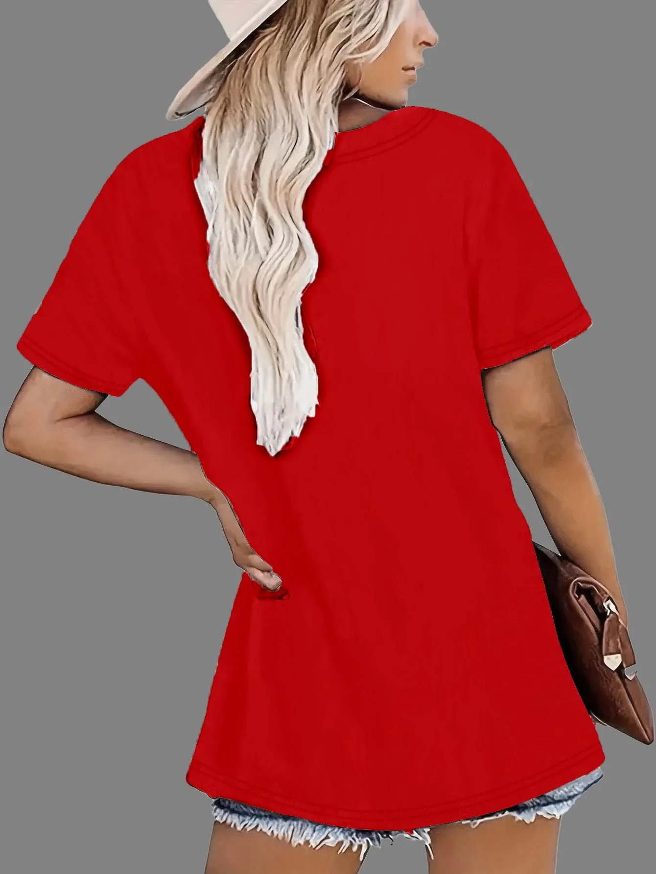 Camiseta de verano de moda con patrón cuadrado de gato azul vibrante único de talla grande