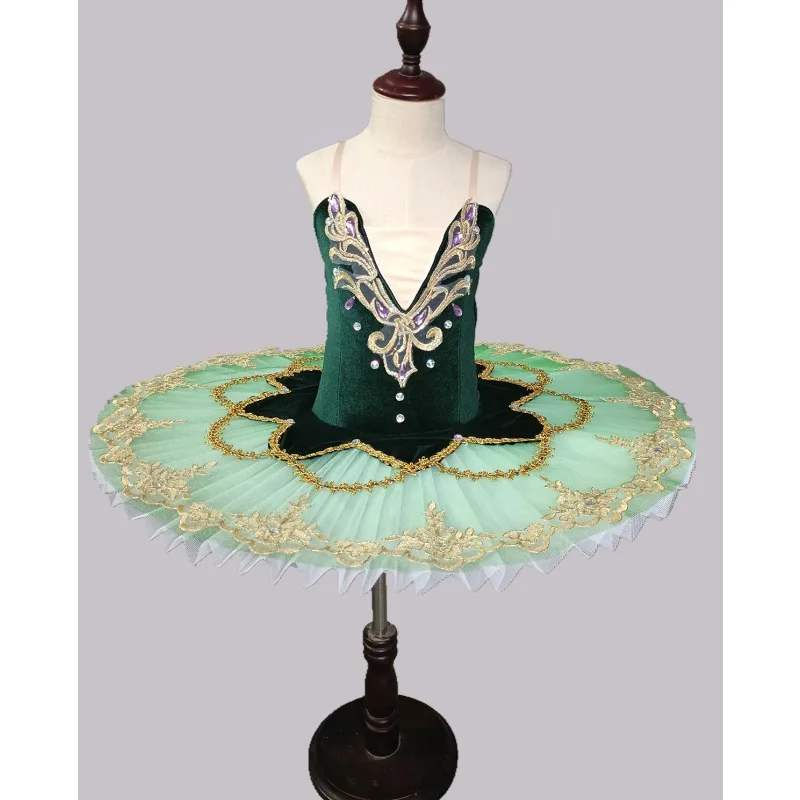 Children's Esmeralda Ballet Dress Performance Outfit, Girl's Don Quixote Ballet TUTU Chiffon Skirt, Puff Skirt