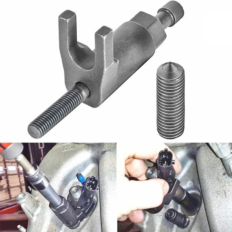 Car Injector Remover Extracting Tool Diesel Injector Removal Tool Long Bolt Short Bolt Remover Injector Extractor Repair Tool