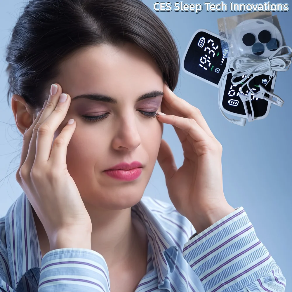 

CES and Vagus Nerve Stimulation Device - Dual Therapy Ear Clip for Sleep Enhancement and Anxiety Relief