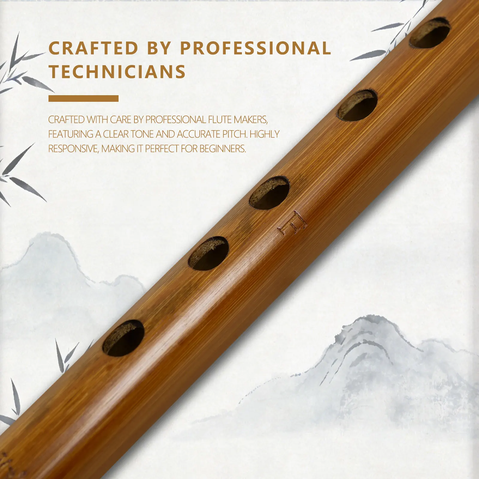 M MBAT Bamboo Flute Bitter Bamboo Dizi Flute No Membrane Hole Design for Beginners C D E F G Key Chinese Traditional Instrument