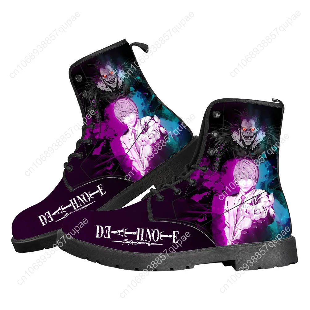 

Death Note Flat Boots Cartoon Anime Lovely Men Women Teenager Shoes Casual Outdoor Footwear High Quality Couple Customized Shoe