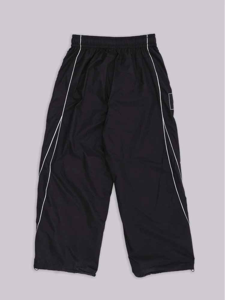 

Retro fashion clothing men's American printed high waisted straight leg wide leg pants women's hip-hop street oversized