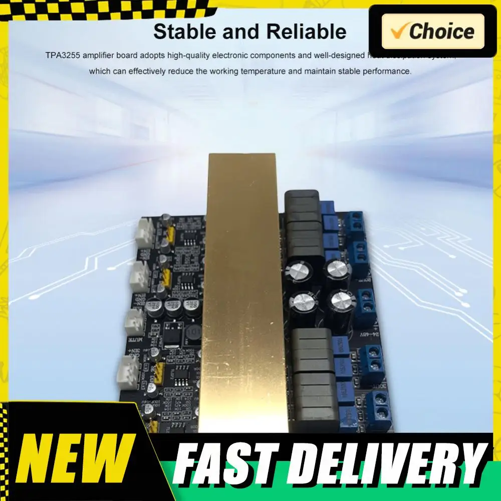 

TPA3255 DIY звуковой динамик усилитель аудио плата класс D 4-канальный мощный цифровой усилитель плата звуковые аудиозапчасти