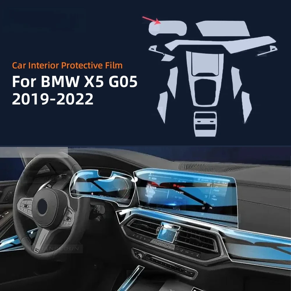 Auto-Innenraum TPU-Schutzfolie Kratzfest für BMW X5 G05 2019-2022 Auto-Schutz Transparente Reißfeste Aufkleber Zubehör