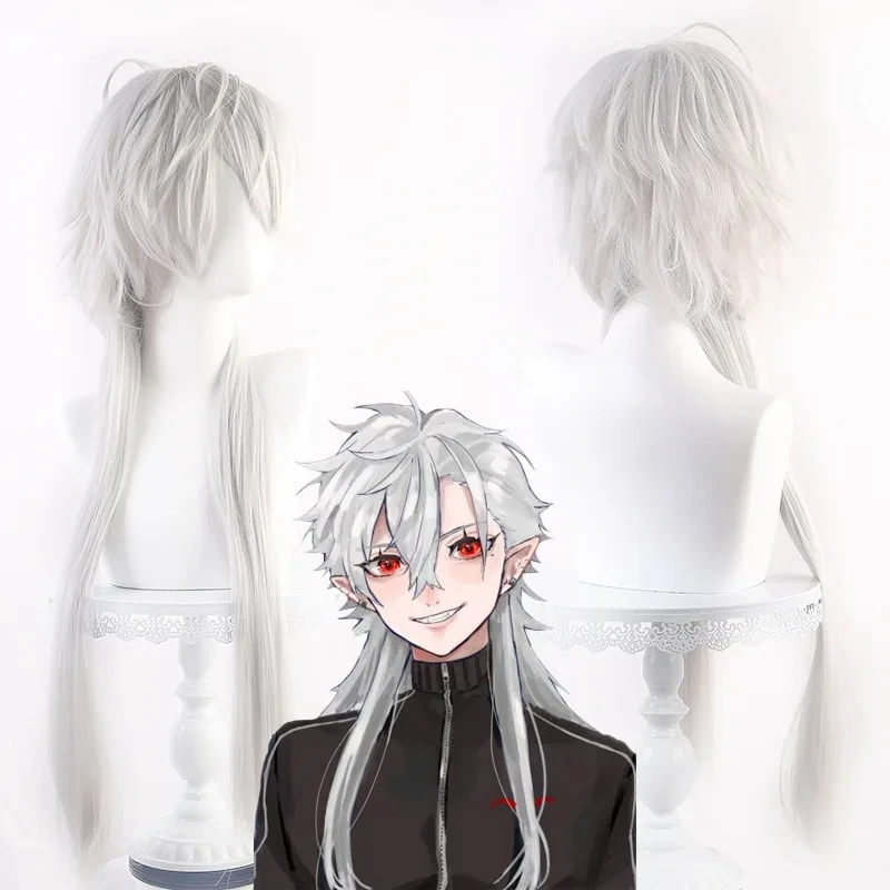 

Synthetic Long Silver Grey Cosplay Wig for Women Heat Resistant Fiber Costume Party Anime Roleplay Stylish Natural Hairpiece