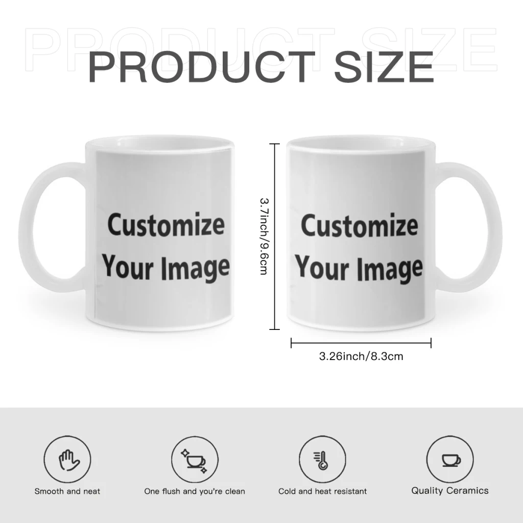 Personalised Your Photo Mug, Custom NAME IMAGE TEXT Cup,Customize Coffee Mugs, Tea Cups, Mothers day, Wedding Gift