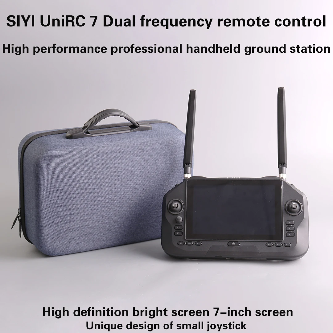 SIYI-Contrôleur intelligent UniRC 7 Pro, bande morte pour touristes, 2.4 et 5 GHz, déterminer la station au sol, 7 pouces, 1080P, nouveau