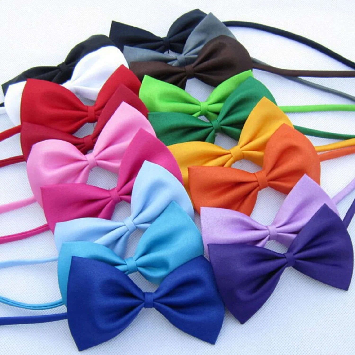 50/100 pcs/lot Mix Colors Wholesale Pet Grooming Accessories Rabbit Cat Dog Bow Tie Adjustable Bowtie Multicolor Pet Products