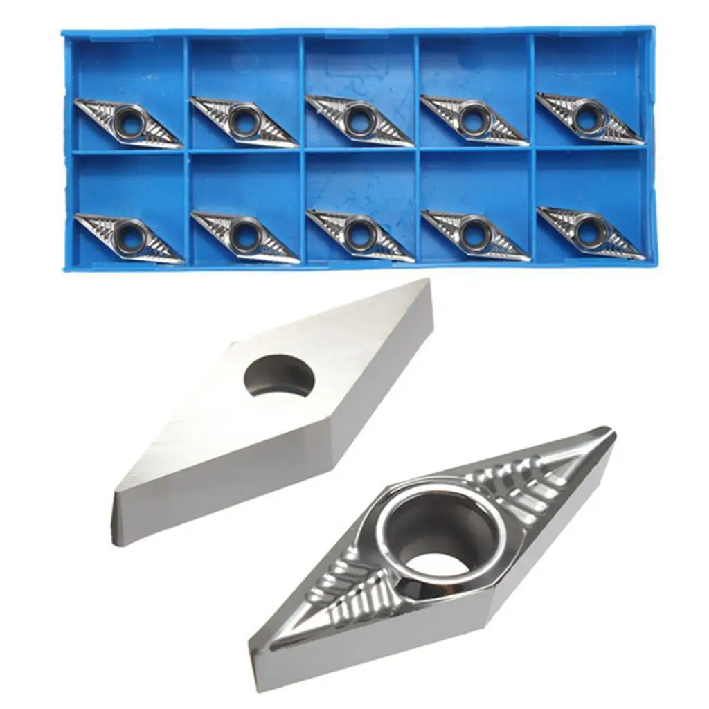 10pcs VCGT160408-AK H01 VCGT332-AK Blade Carbide Inserts for Aluminum