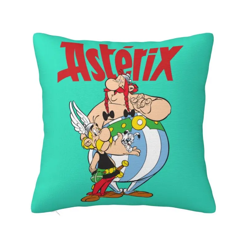 Asterix And Obelix With Idefix Modern Throw Pillow Cover Home Decor Manga Car Cushion