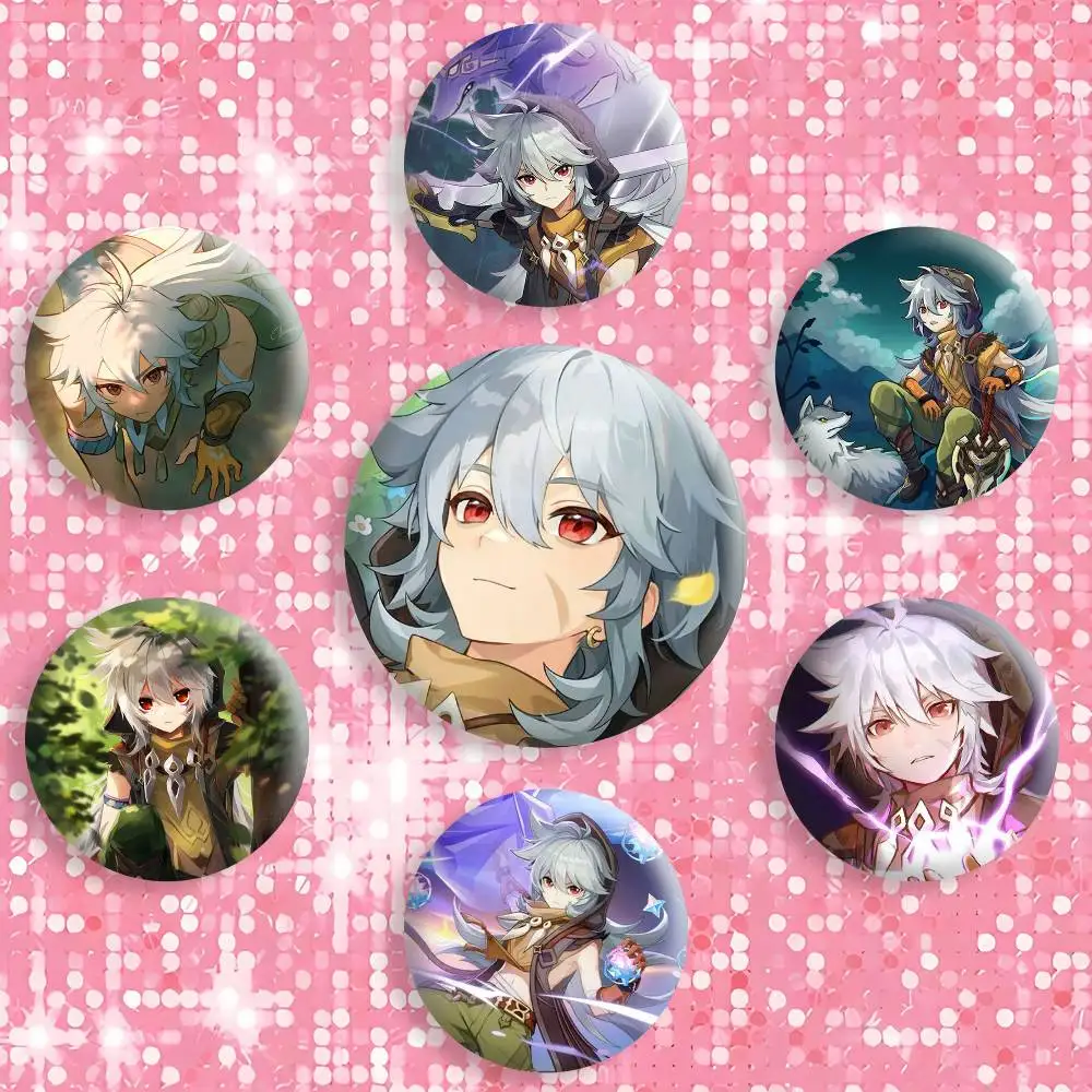 

Razor Genshin Game I-Impact Badges Creative Tinplate Button PinsBrooch Badge Clothes Backpack