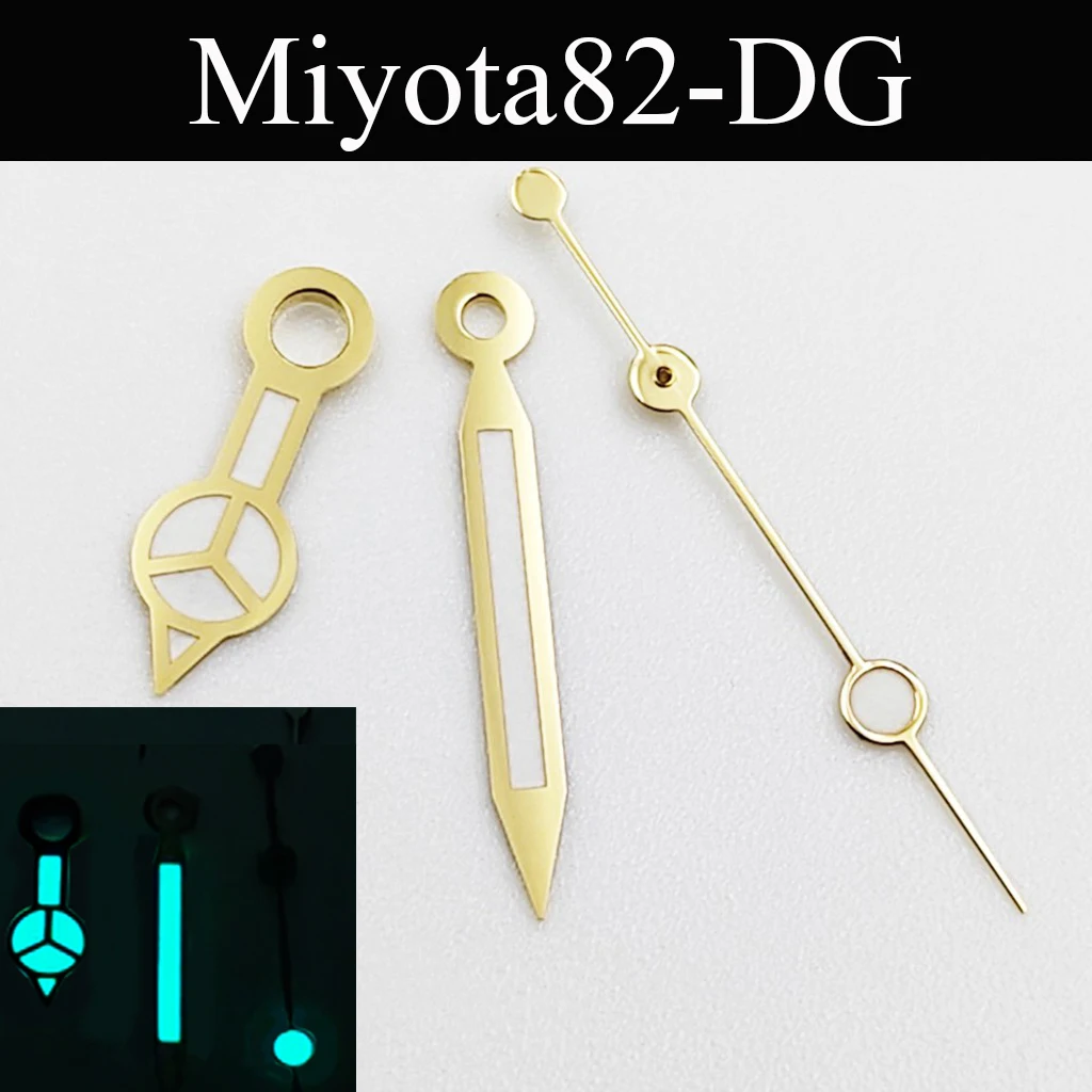 Gold Watch Hands Green Blue Cyan Luminous Fit NH35 NH36 ETA2824 2836 Miyota8205 8215 821A Mingzhu DG2813 3804 Movement Parts