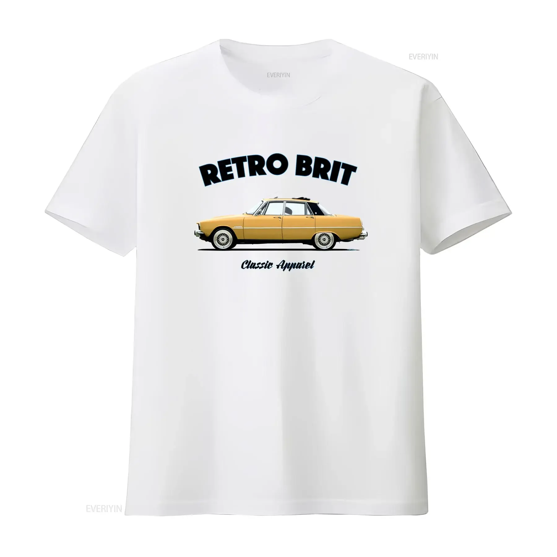 Men's for RoveR P6 Vintage Classic Car T Shirt Retro 1960s British Motor Industry Design with J6J7 Models Casual Round vintage