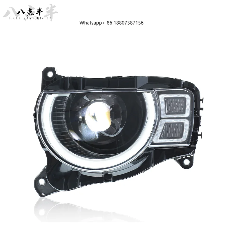 For New High Lumen 6000K LED Headlights for Upgrading and Replacing for Defender 90/110 2021-2025 with Universal Fitment