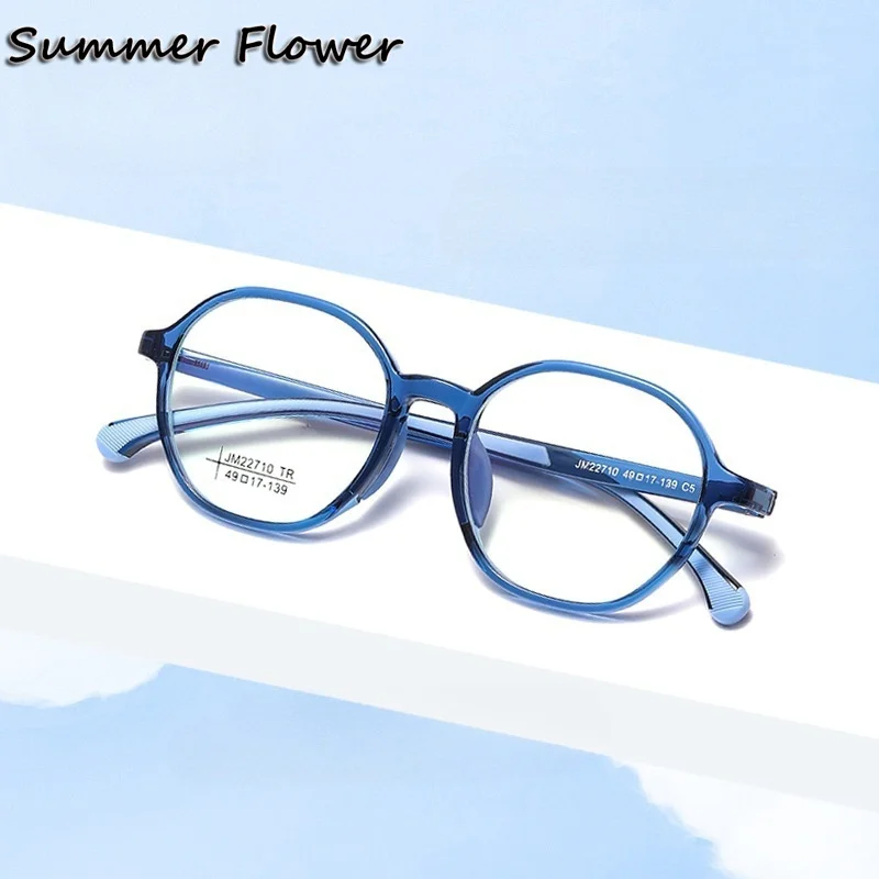 

Kids Frame Round Optical Eyewear TR90 Ultra Light Weight Rubber Nose Pads Children Glasses 50 mm Lens Flexible Glasses Frame
