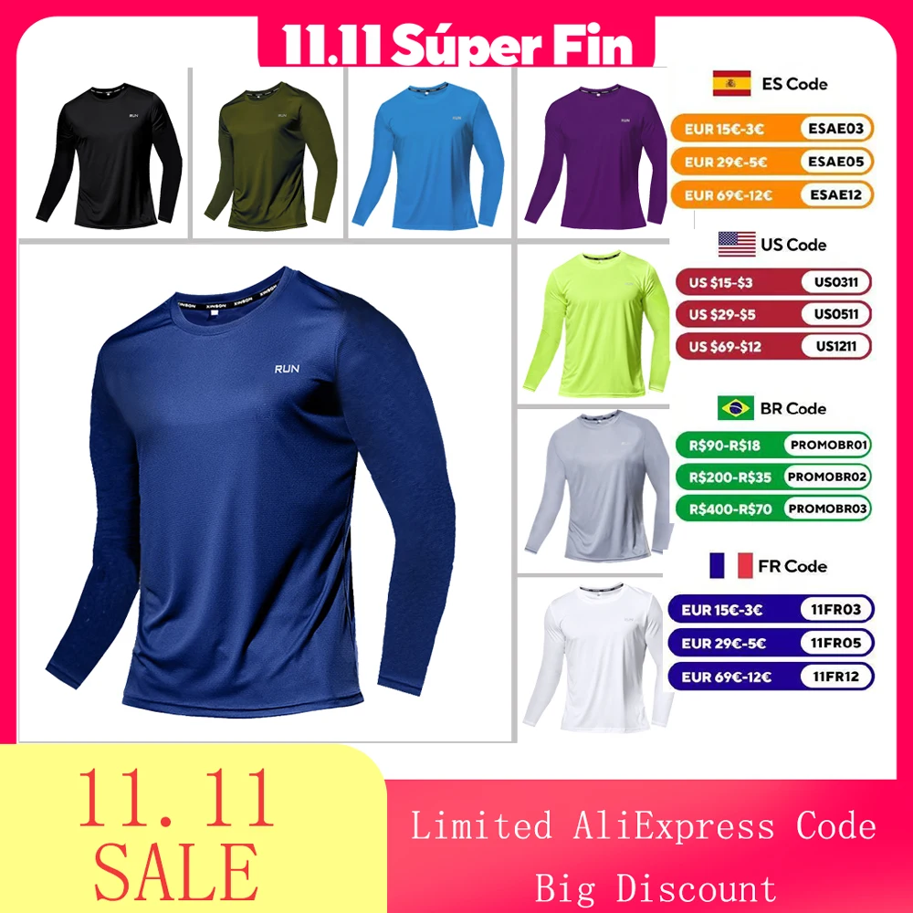 2026 Unisex Quick Dry Long Sleeve Sports T-Shirt Breathable Fitness Running Training Tops Teenager Outdoor Sportswear