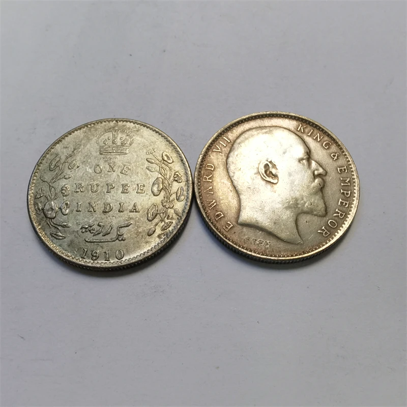 India - British 1 Rupee - Edward VII Copy Coin 6 date to choose