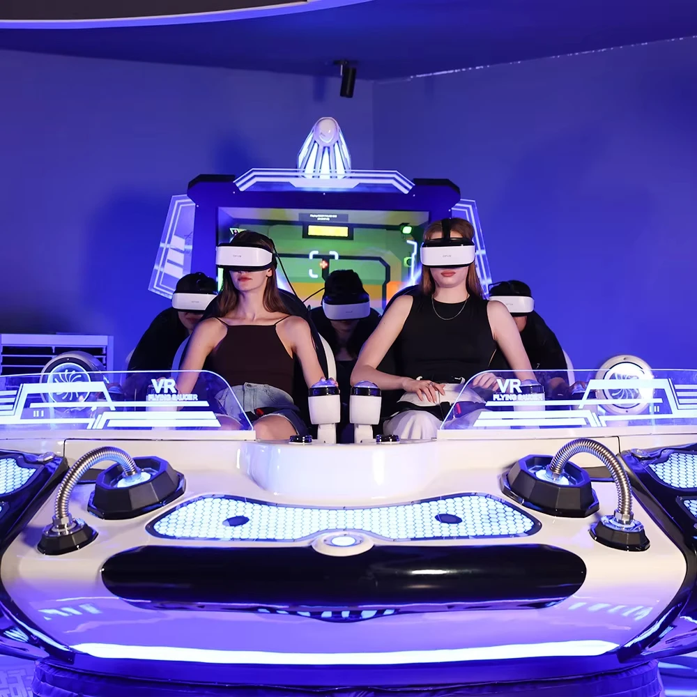 VR Theme Park 360 9d Vr Roller coaster Chair Simulator Virtual Reality Game Machine