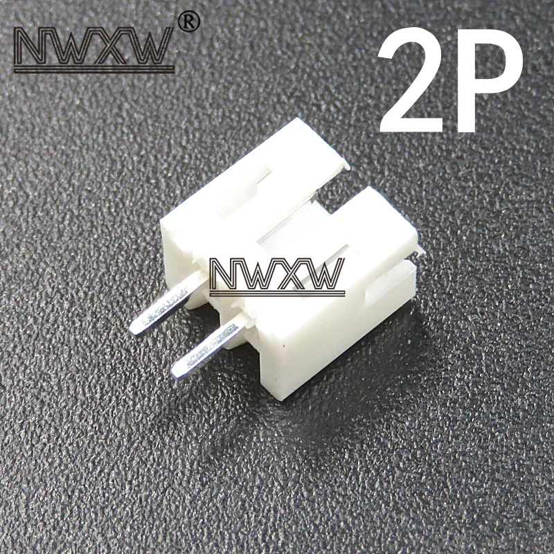 50Pcs PH2.0MM-2P/3P/4P/5P/6P/7P/8P/9P/10P/11P/12P Wit Blokaansluiting Rechte Naald Zetel 180 Graden