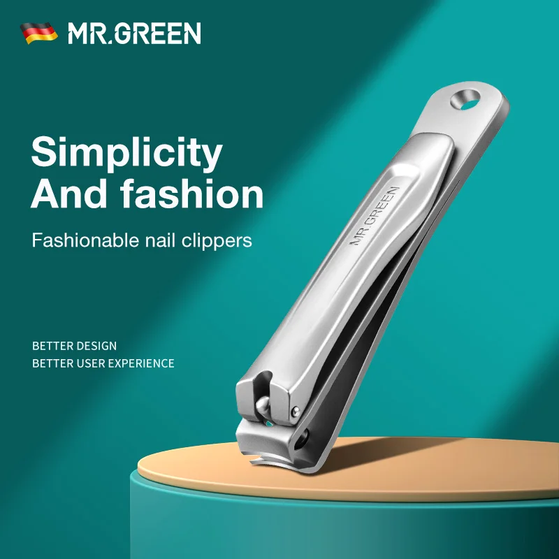 MR.GREEN Nail Clippers Simplicity and Fashion Fingernail Clippers Nail Cutter Stainless Steel Nail Scissors with Nail Files…