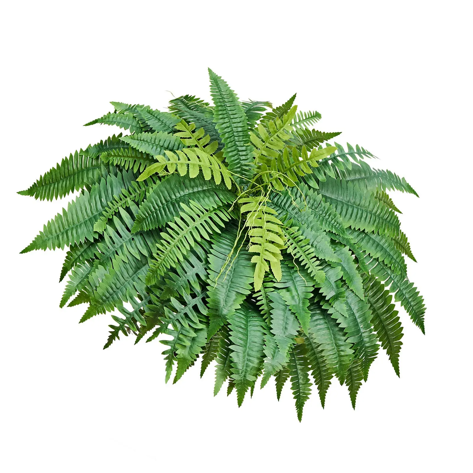 

Artificial Ferns, 50 Inch Fake Boston Fern Bush Plant with 96 Fronds, Large Faux Greenery for Indoor and Outdoor Decor, Silk & LDPE, Realistic for Home Porch Garden Office Living Room Planter