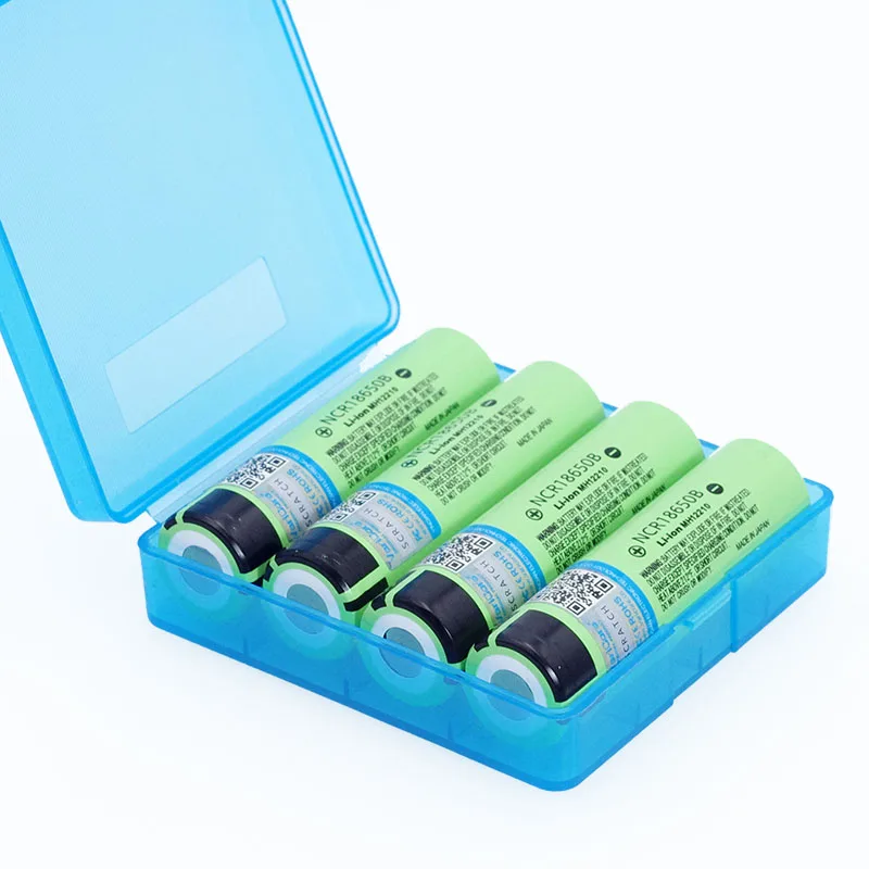 New Original 18650 NCR18650B Rechargeable Li-ion battery 3.7V 3400mAh For Flashlight batteries + Storage box