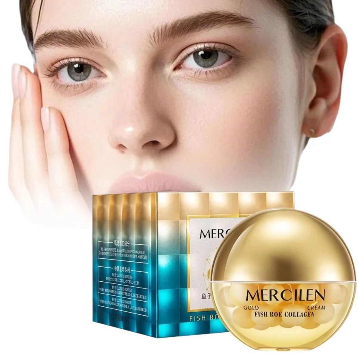 

Коллагеновый пептидный крем для лица GOLD с экстрактом рыбьей икры: разглаживание морщин, лифтинг и упругость, глубокое питание, осветление кожи.