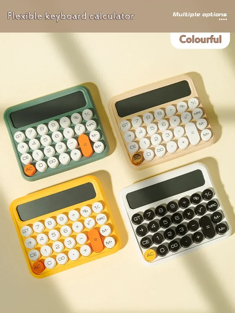 Teclado De Desktop Flexível, Chaves Mecânicas, Modelo De Voz, Escritório, Calculadora Financeira, Modelos De Estudantes Universitários, Moda