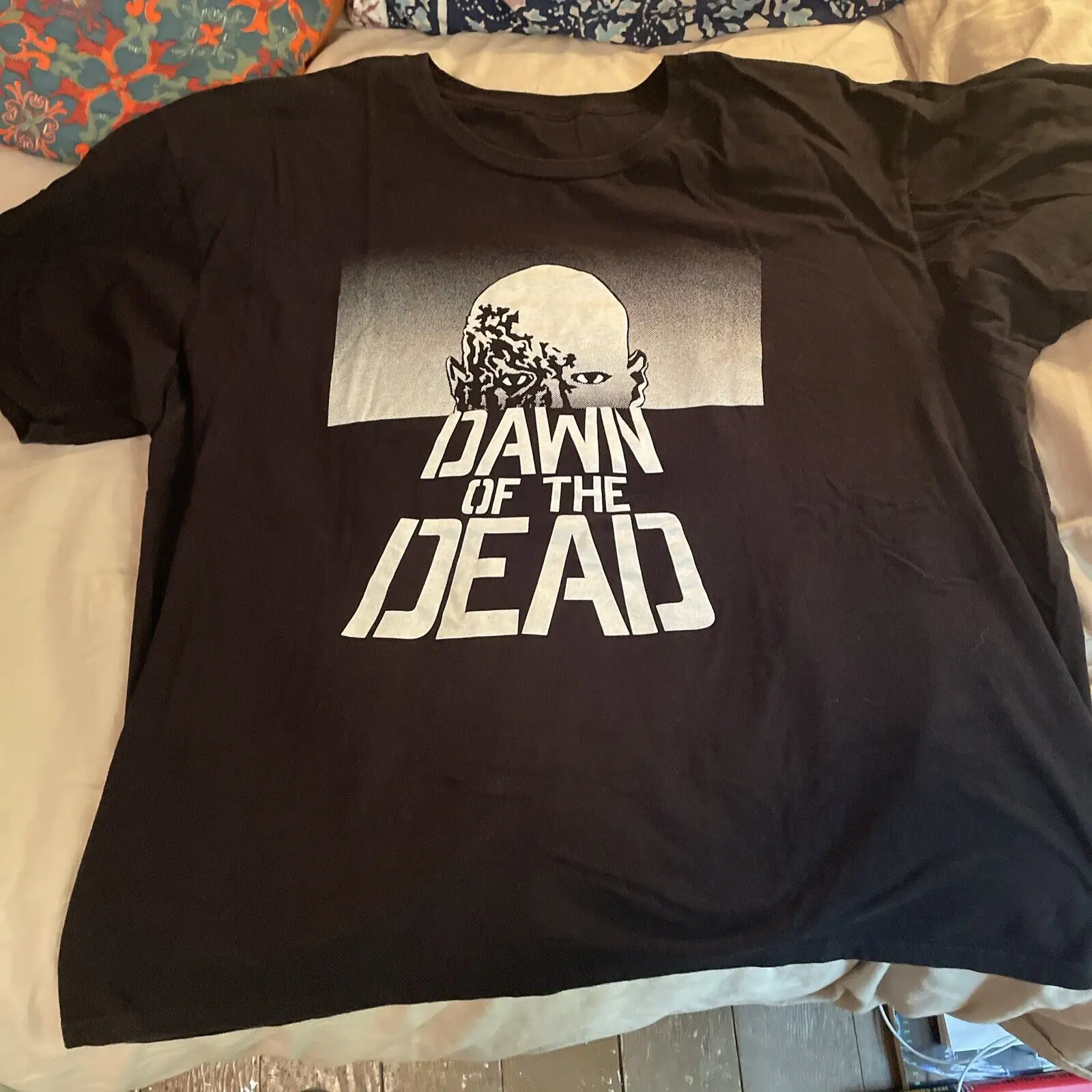 Dawn Of The Dead Xxl Crew T Shirt Rare Oop Replica 2009 Romero Savini