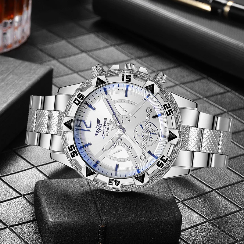 Light luxury business bar scale dial steel strip quartz watch suitable for birthday gifts, daily wear, anniversary gifts, etc