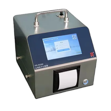 Sujing Y09-301NW Metal Portable  Dust Particle Counter LCD Display Rechargeable Battery 10+ Year Data Cache for Cleanroom