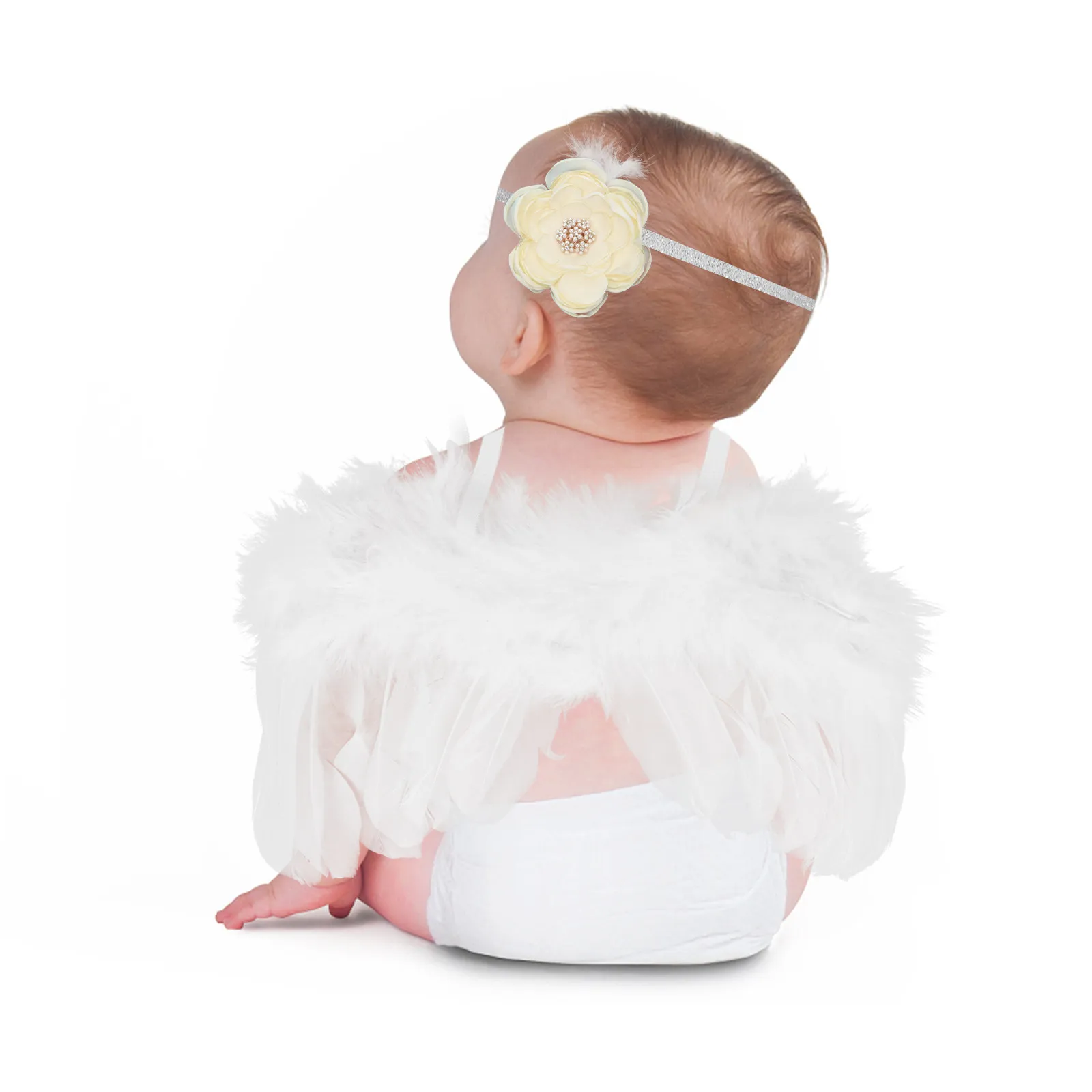 

1Set Angel Wings Baby Photography Outfit Adorable Newborn Costume Infant Photo Clothing Props Angel Newborn Outfits