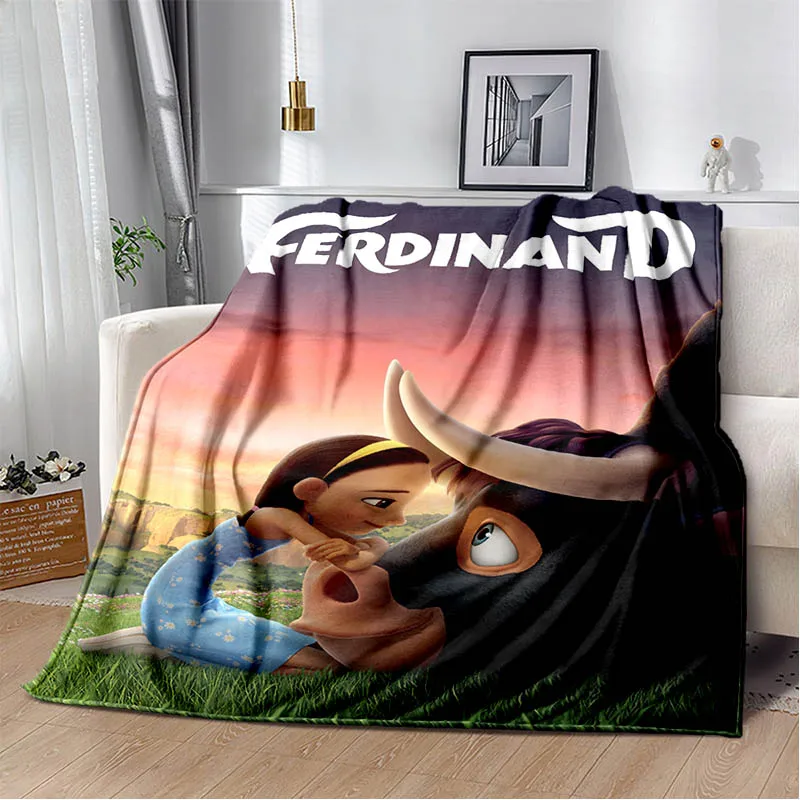 ferdinand cartoon printing blanket children warm blanket blankets for beds Picnic blanket cooling blanket birthday gift