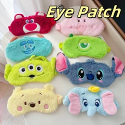 Cute Sleeping Eyepatch Stitch Dumbo Sullivan Plush Eye Patch Girl Alien Lotso Shading Eye Mask Travel Rest Eyepatch