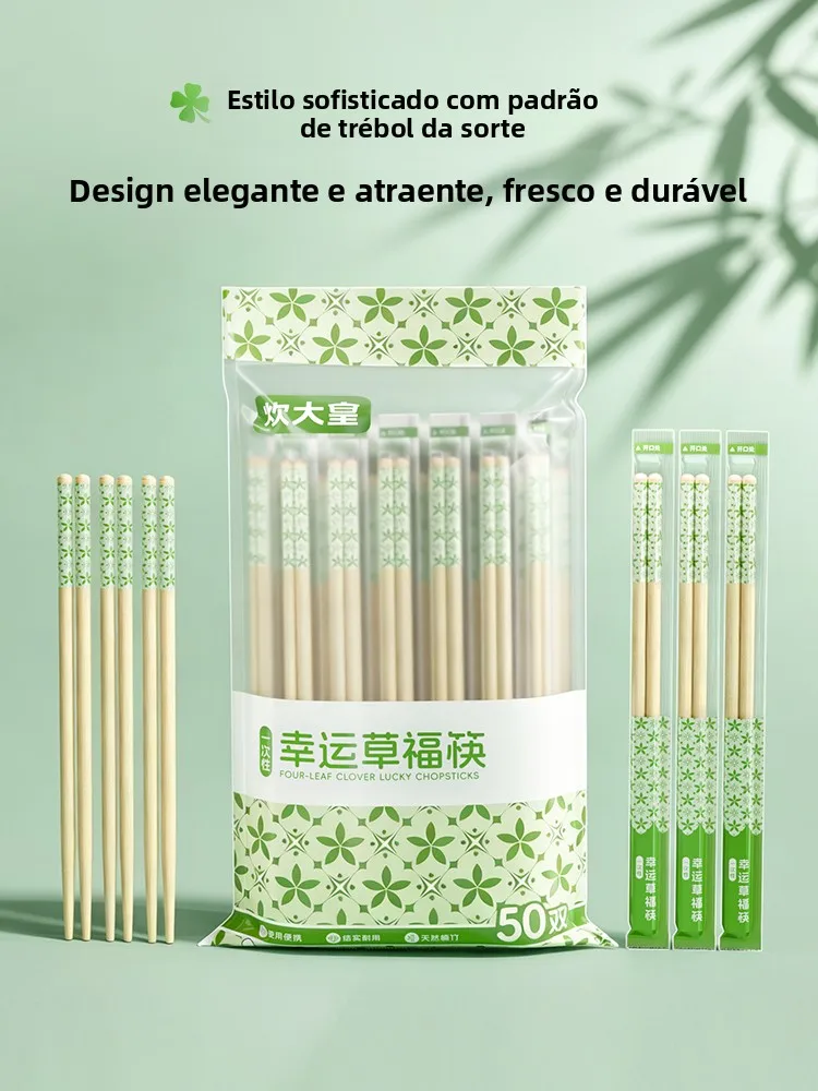 premium-lengthened-disposable-chopsticks-individually-packaged-food-grade-lucky-grass-blessing-chopsticks-for-home-use