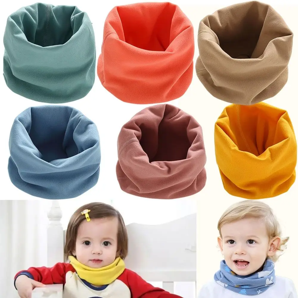 

Bib Thermal Neck Warmer Windproof Neckerchief Baby Kids Winter Scarves Collar Thickening Ski Motorcycle Scarf Boy Girl