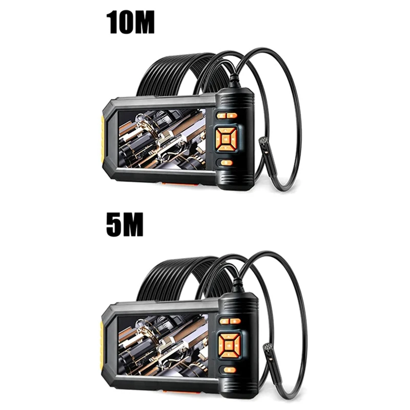 1080P HD Digital Endoscope Camera 8Mm Waterproof Drainage Camera 5-Inch Car Camera (5M)