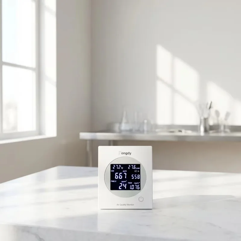 

[2026] Commercial Multi-sensor Building Air Quality ing Equipment CO2 HCHO Detects IP30 Protection Level, Embedded/wall-m