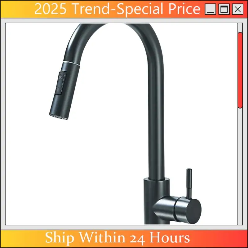

Feb.Stainless Steel Kitchen Faucet 360 Swivel Cleaning Faucet Kitchen Sink Mixer Faucet Flow Nozzle Head
