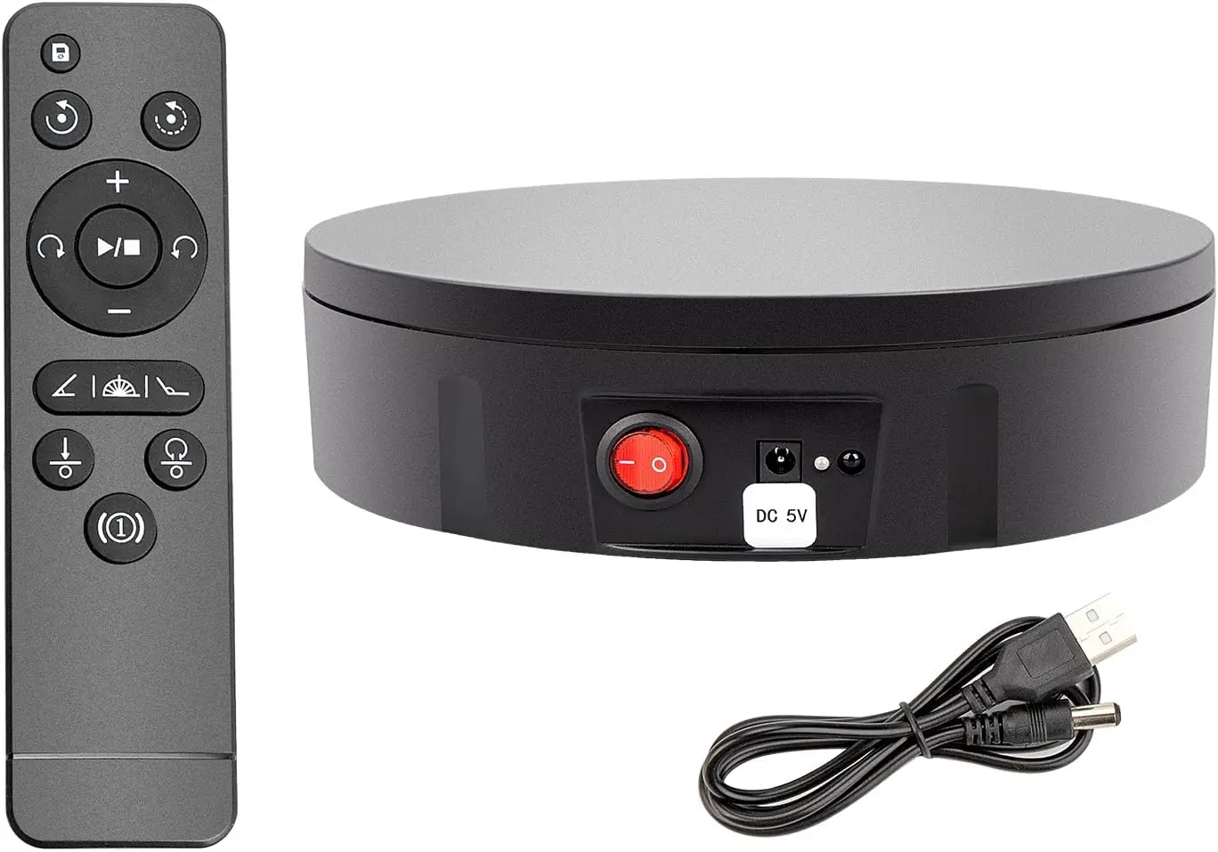 Motorized Rotating Display Stand, Remote Control 360 Degree Electric Rotating Turntable for Photography Products Display