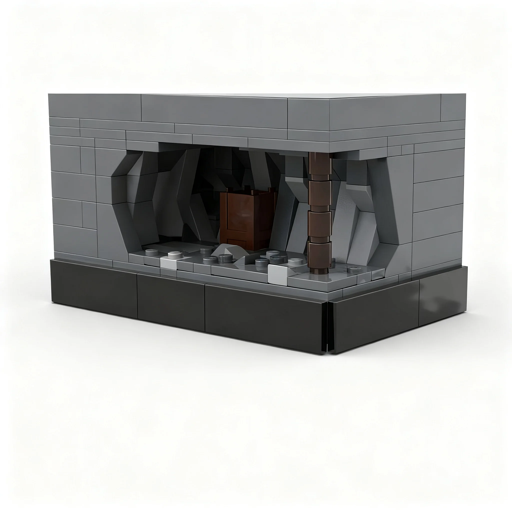 1363pcs MOC Campfire At The Waterfall Fan-Moc Model Building Blocks Christmas Gift Toy Construction Assemble Creative Education