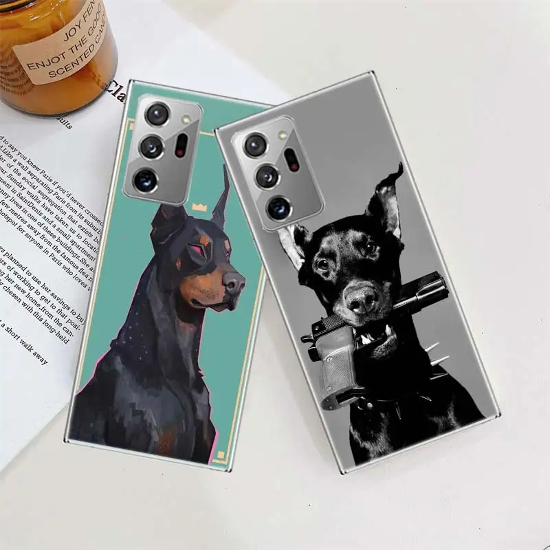 Animal Dachshund Doberman dog Phone Case For Samsung A55 A35 A25 A15 A05S A04 A04S A14 A24 A34 A54 M11 M12 M21 M30S M31 M31 M5