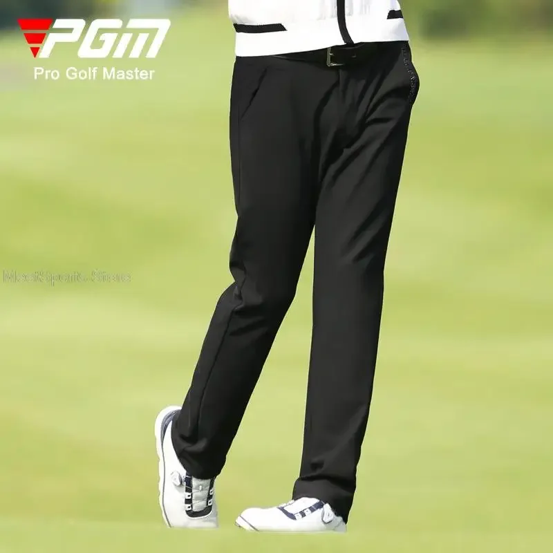 Pgm Men Golf Pant Winter Thickening Straight Sports Pants For Male Warm Velvet Golf Trousers Men\'s Casual Windproof Sweatpants