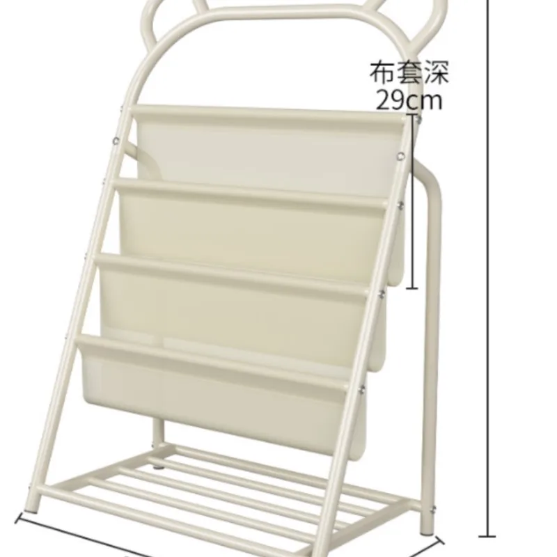 Kids Bookshelf Floor Standing Heavy Duty Large Capacity Book Rack with Toy Storage Eco-Friendly Non-Toxic Easy Assembly