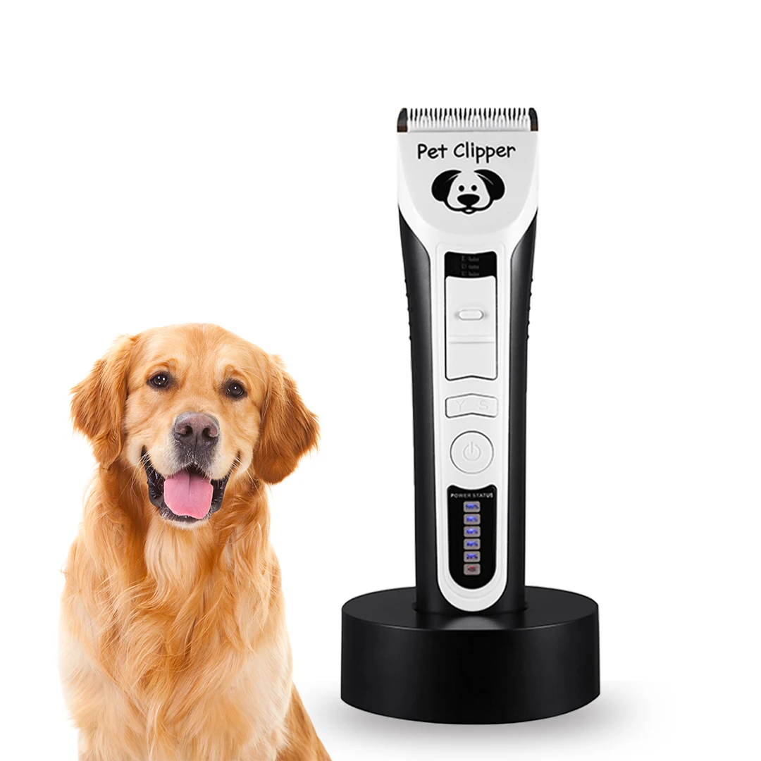 Professional 4 in one cordless dog hair clipper rechargeable low noise dog grooming trimmer