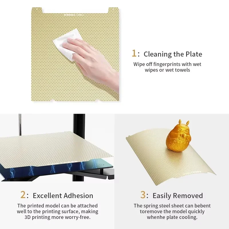 For Bambu Lab PEI Honeycomb Sheel A1 X1 Printing Cube 257x257mm Build Plate Carbone Bamboo X1C P1P P1S 3D Printer Accessories