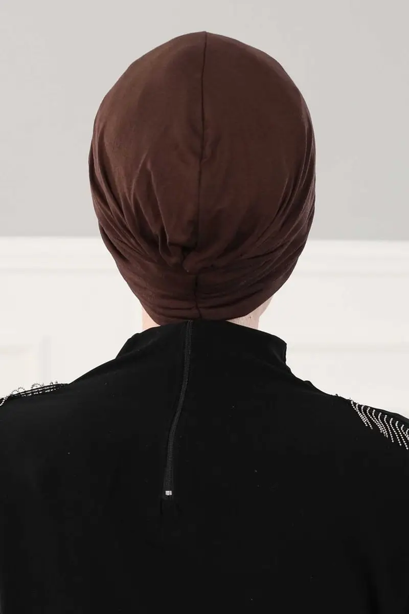 Plissee gekämmte Knochen kaffee