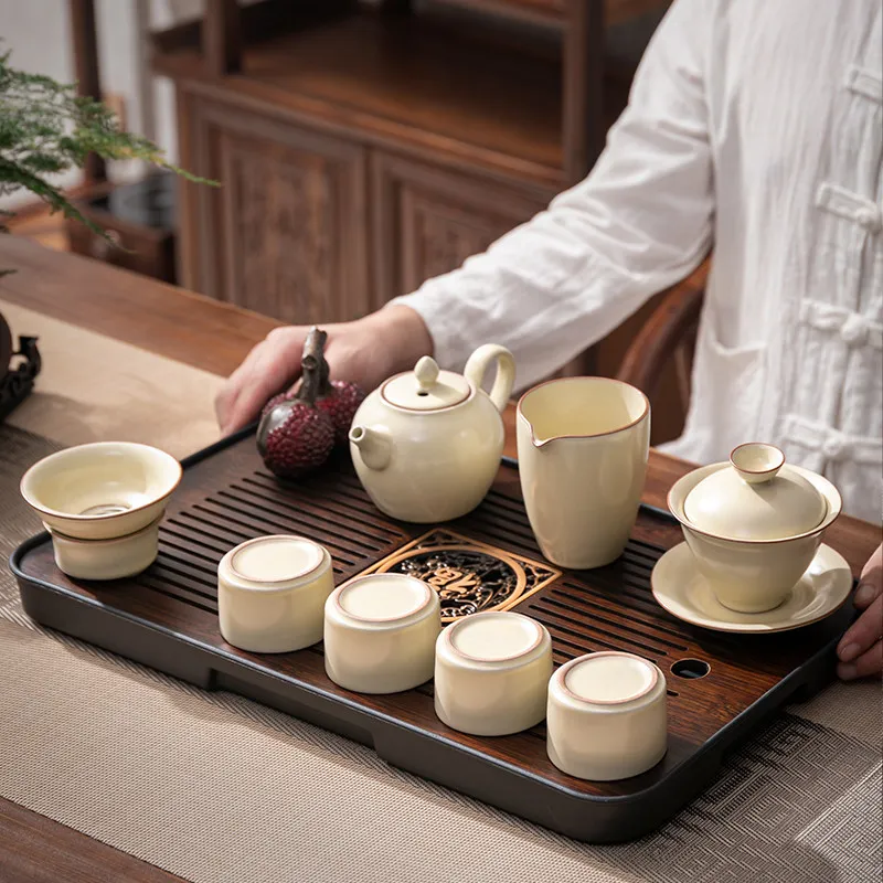 Decorative Serving Tea Tray Ceremony Valet Hospitality Office Tableware Tea Tray Rectangle Japanese Bandejas Home Decorationgs 3