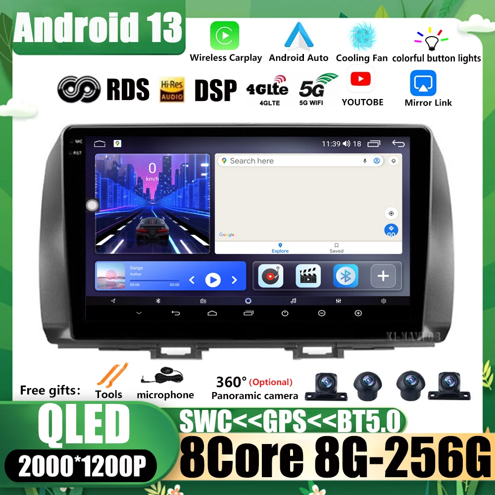 

Автомобильный видео мультимедийный Android 13 плеер для Toyota BB 2 Daihatsu материал 2005 - 2016 авторадио радио стерео QLED GPS навигация
